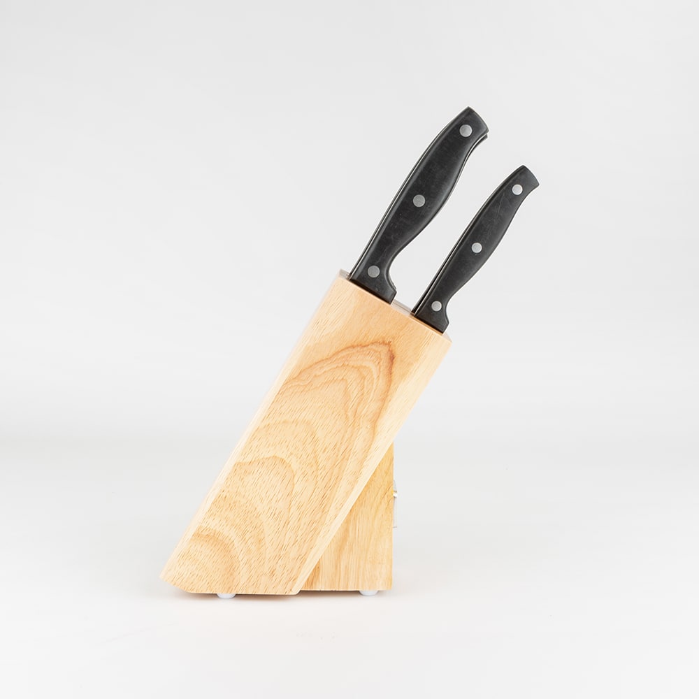 Tacoma o taco de cuchillos en madera natural ¡con 9 pezas!